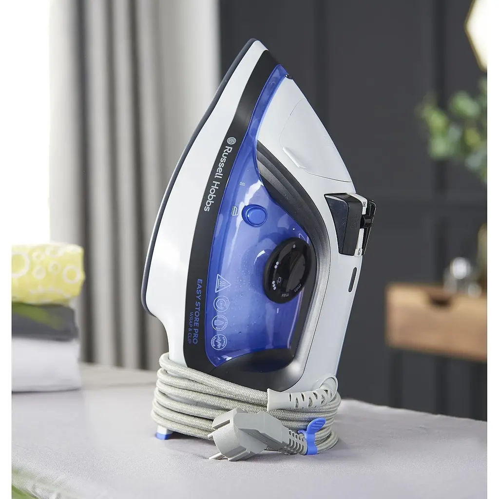 Утюг Russell Hobbs Easy Store Pro 2400 Вт бело-синий (26730-56) - фото 9