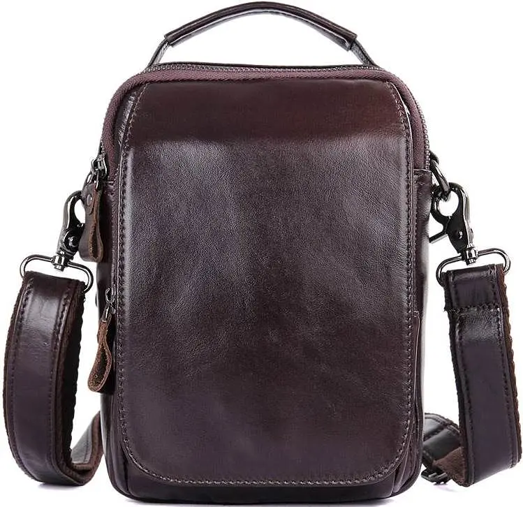 Сумка кожаная мужская Vintage 16х22х6 см sum0012599 - фото 3