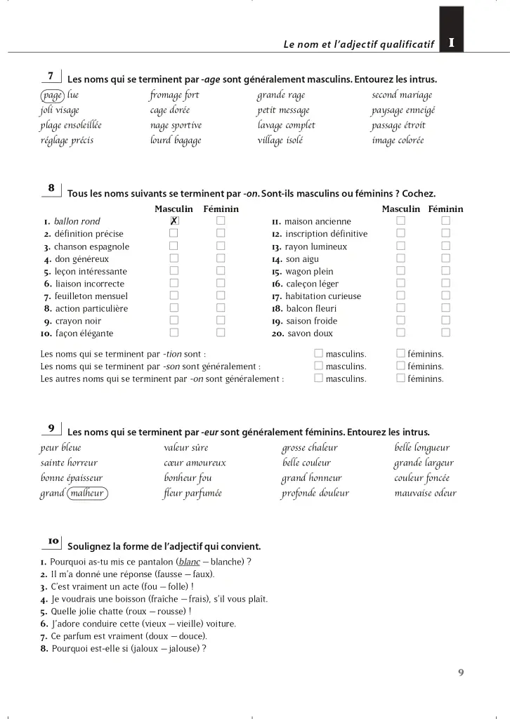 Les 500 Exercices de Grammaire Livre d'eleve A2 + corriges - Джоель Боненфант - фото 9