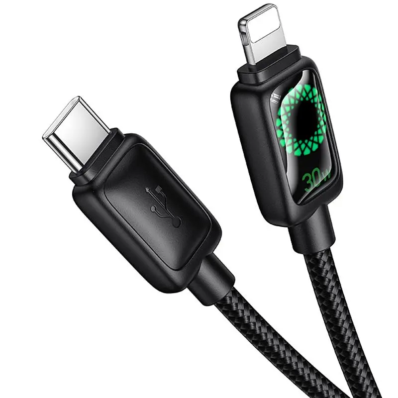 Дата кабель Hoco U146 Mundo Type-C to Lightning 30W (1.2m) Black - фото 3