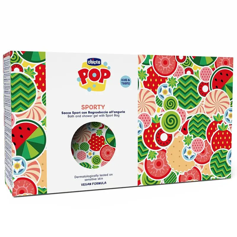 Подарунковий набір Chicco Sporty Pop Гель для душу та спортивна сумка (12810.10)