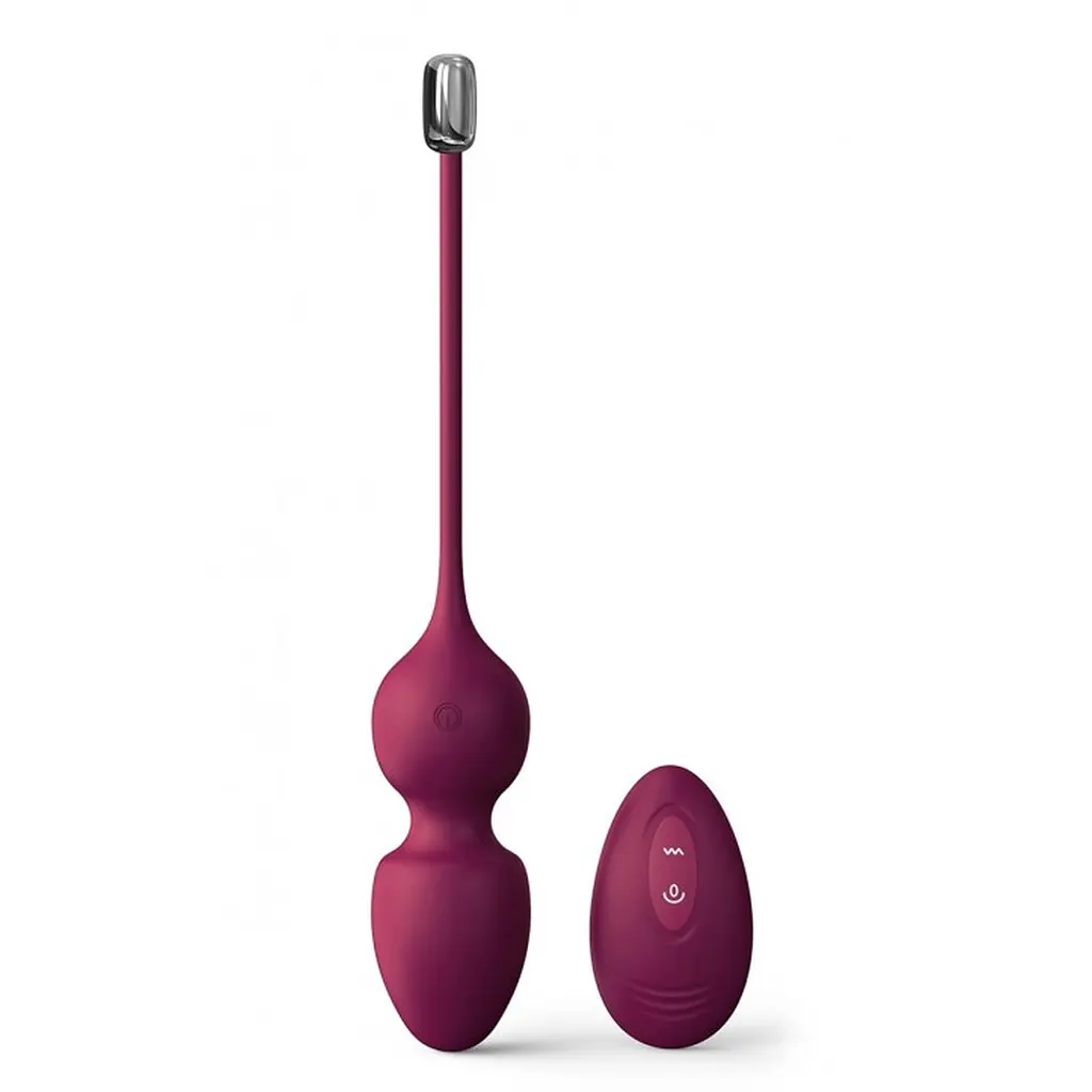 Вагинальные шарики Dorcel Love Balls, 22 см, сливовый - фото 4
