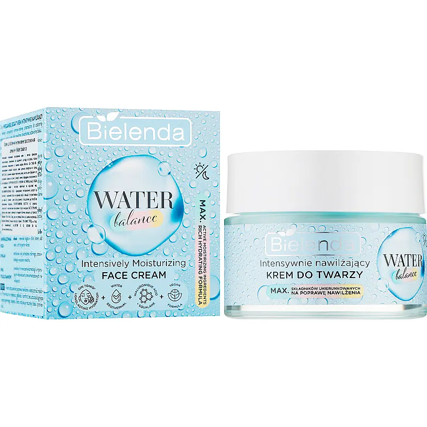 Крем для лица Bielenda Water Balance Moisturizing Face Cream интенсивно увлажняющий 50 мл - фото 2