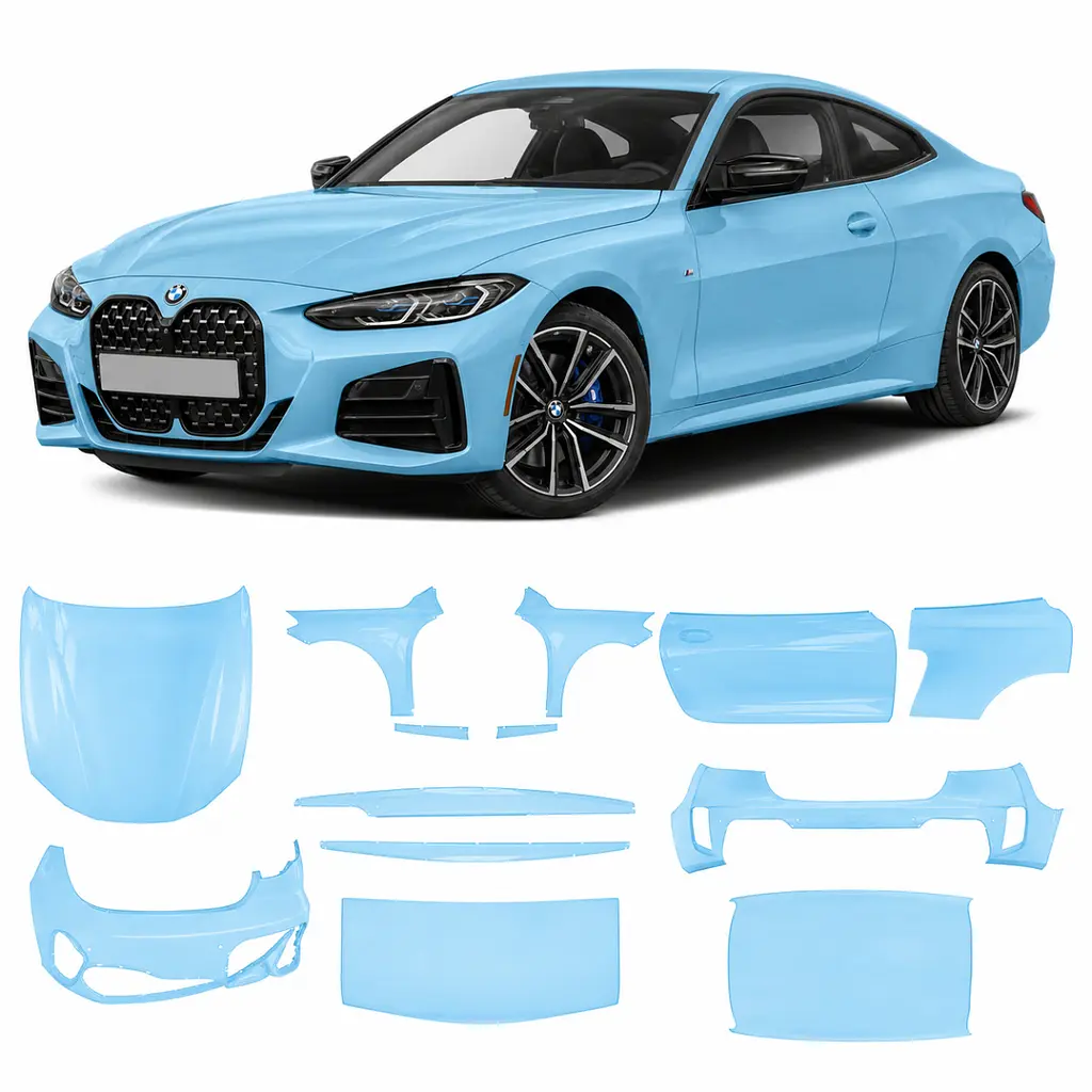 Антигравійна захисна бронеплівка за лекалами для BMW 4 Series G22 2020-2024 - повний кузов