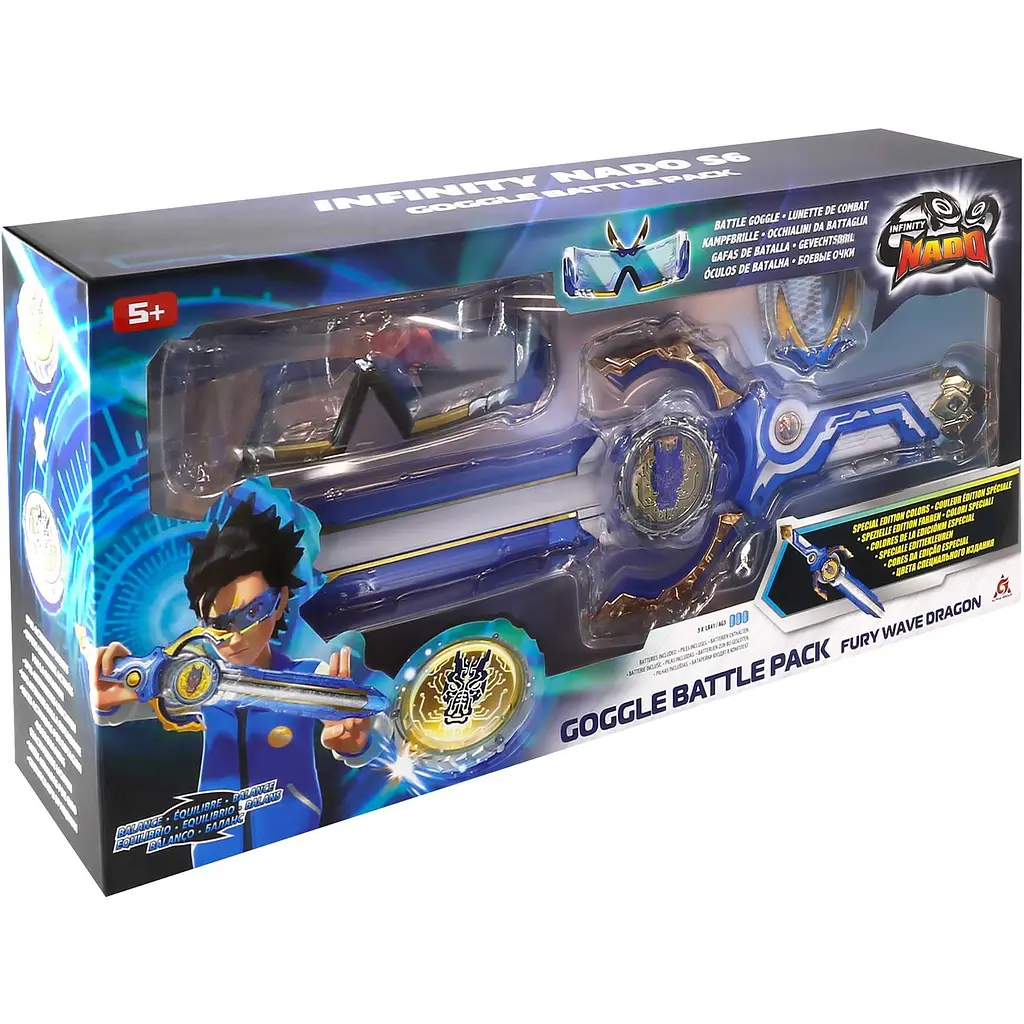 Набір Auldey Infinity Nado VI Goggle Battle Pack дзиґа та аксесуари (EU654161) - фото 2