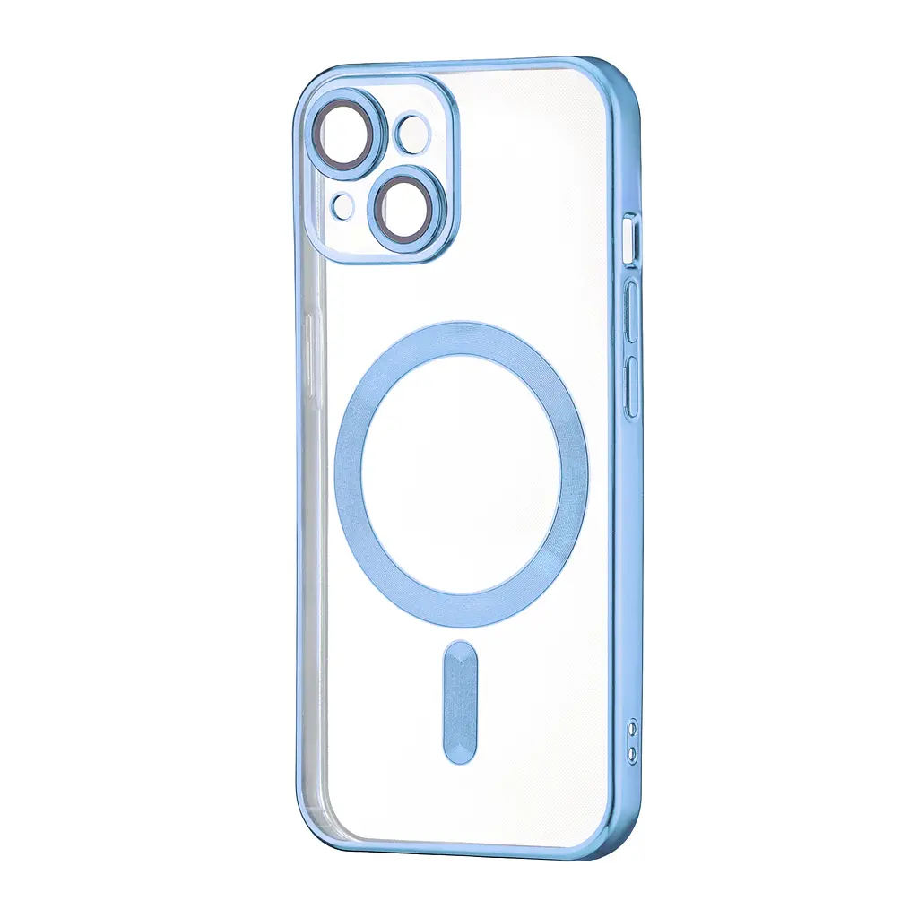 Чохол Ductil Metallic Edge with MagSafe (Protected Camera & Lens) iPhone 14 Light Blue