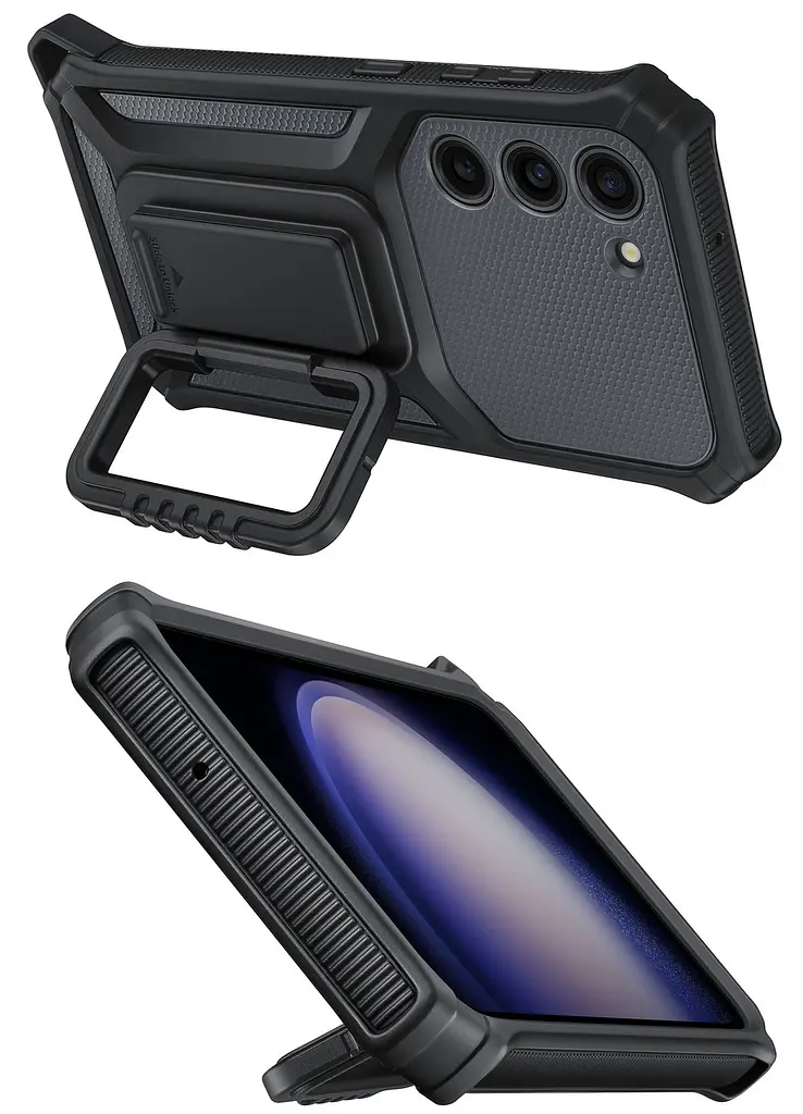 Оригінальний протиударний чохол для Galaxy S23 Plus (S916) Samsung Rugged Gadget Case EF-RS916CBEGRU Titan - фото 3