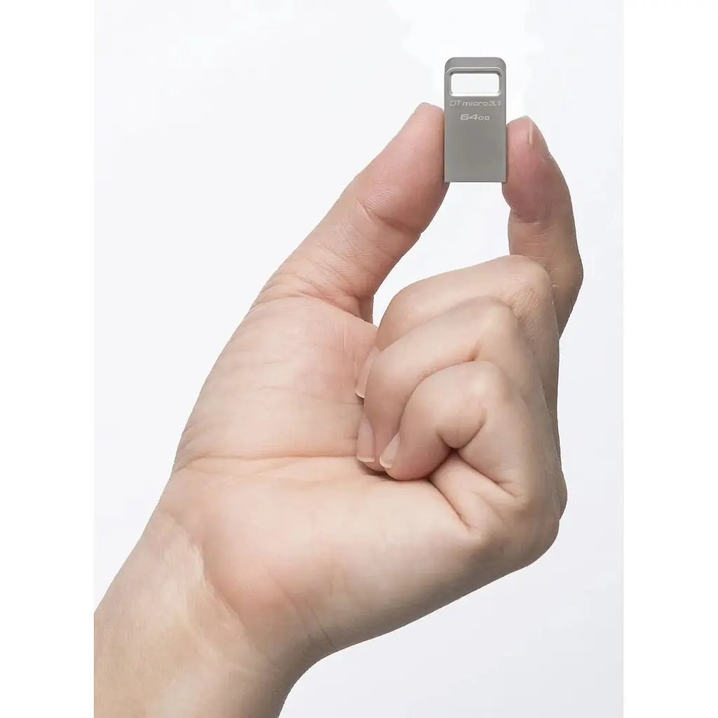 USB флеш-накопитель Kingston DataTraveler Micro 64GB USB-A 3.1 Metal [DTMC3/64GB] [66628] - фото 3