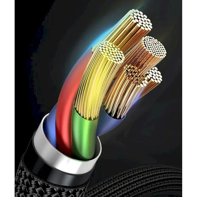 Кабель Baseus Cafule Type-C to Lightning PD 18 W 1 м CATLKLF-G1 Black-Grey (CATLKLF-G1) - фото 9