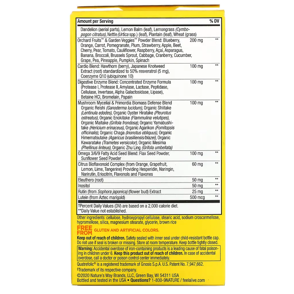 Мультивітаміни із Залізом Max3 Potency (With Iron) - 90 таблеток - фото 3