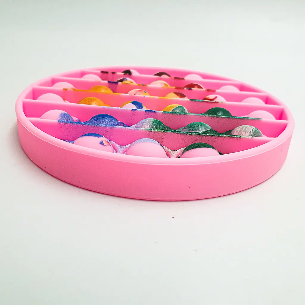 Сенсорна іграшка антистрес силіконова нескінченна пухирець поп іт UKC Pop It Fidget принцеси - фото 7