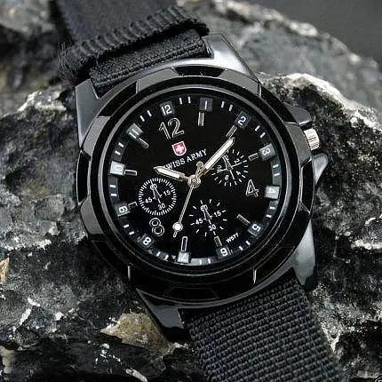 Наручний годинник чоловічий Swiss Army Чорний (IBW750B) - фото 7
