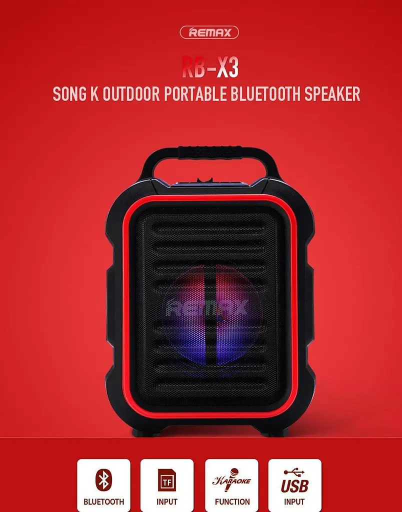 Портативна акустика Remax Song K outdoor portable 15W RB-X3 - фото 3