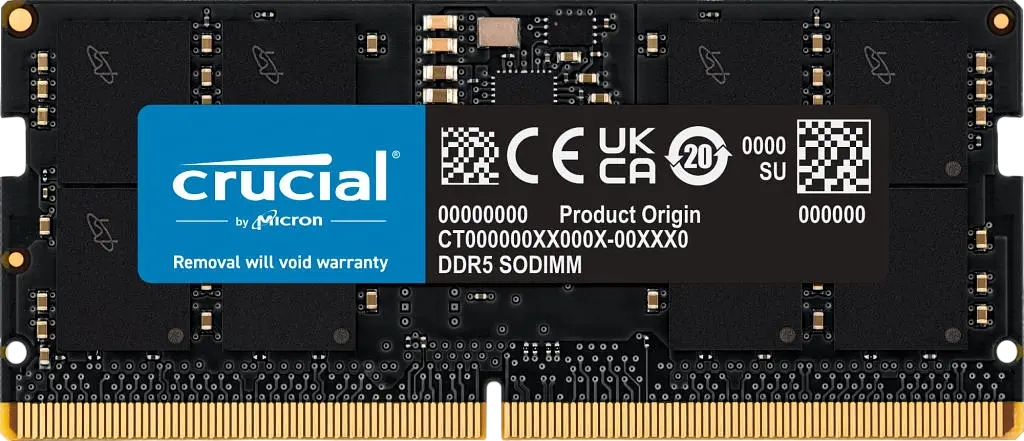 Оперативна пам'ять Crucial 16GB SODIMM DDR5 5600MHz (CT16G56C46S5) Б/В - фото 2