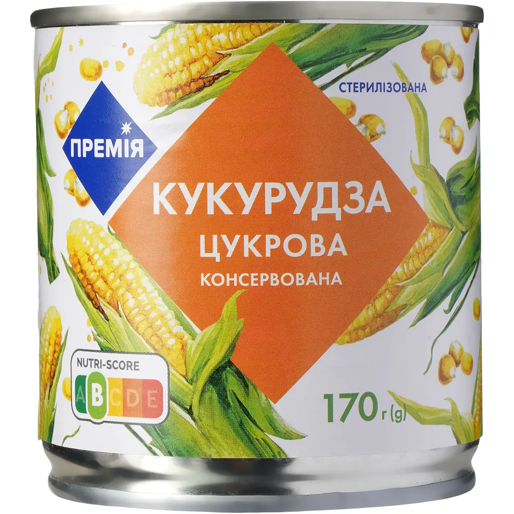 Кукурудза Премія цукрова консервована 170 г - фото 2