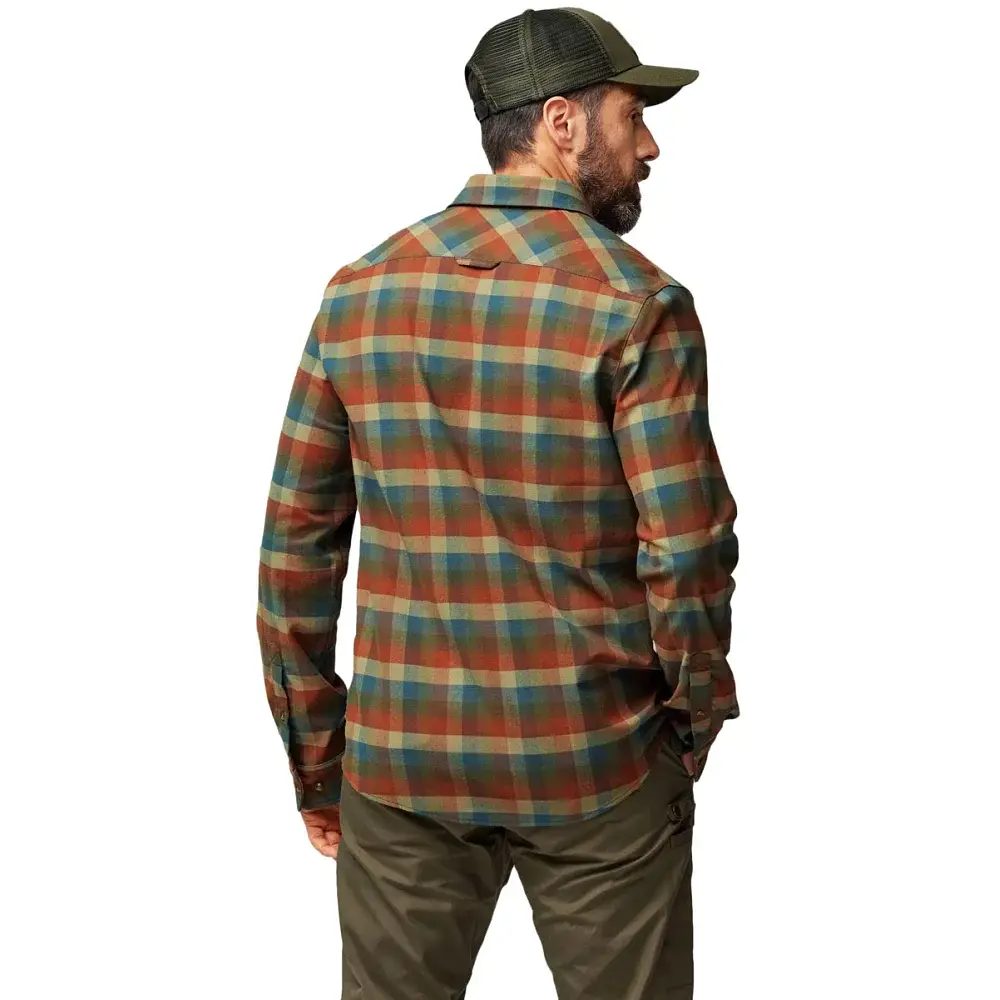 Сорочка Fjallraven Lappland Stretch Flannel Shirt M XL laurel green/autumn leaf - фото 6