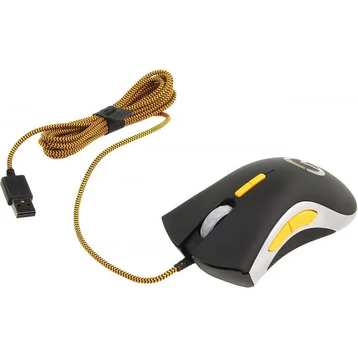 Ігрова дротова оптична миша зі світлодіодним підсвічуванням Razer DeathAdder Overwatch Elite чорна (ЦУ-00030988) - фото 2
