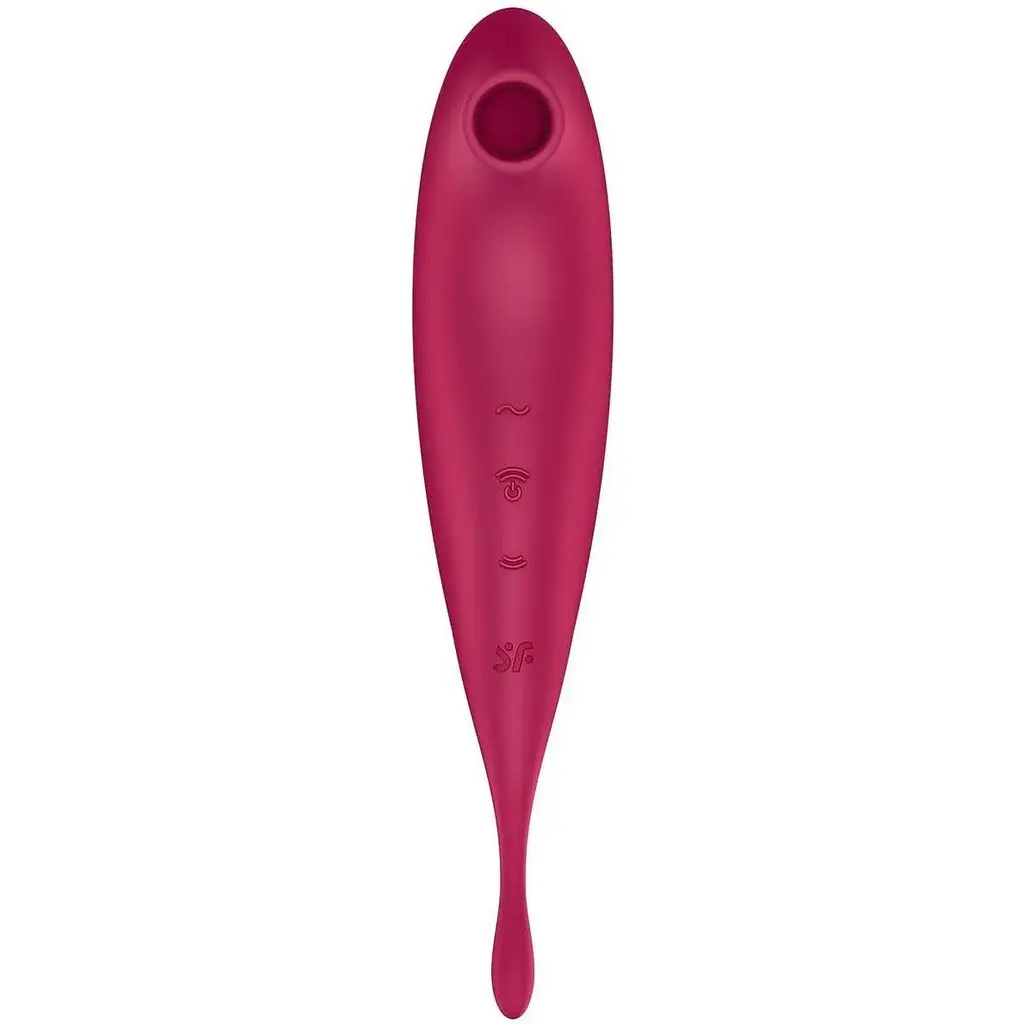 Вакуумний вібратор Satisfyer Twirling Pro+ Червоний - фото 3