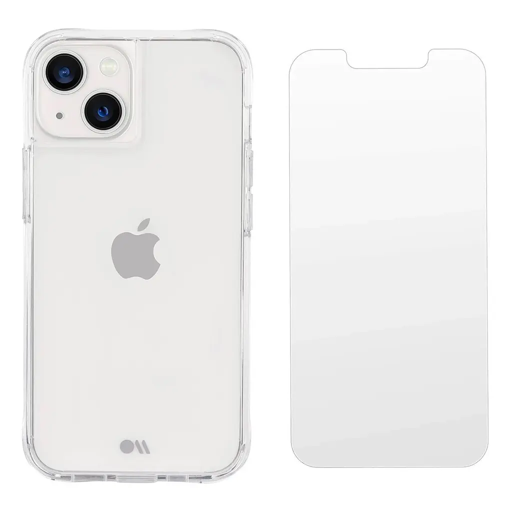 Чохол прозорий Tough Protection Pack та скло CM046826 для iPhone 13 (6.1") Clear