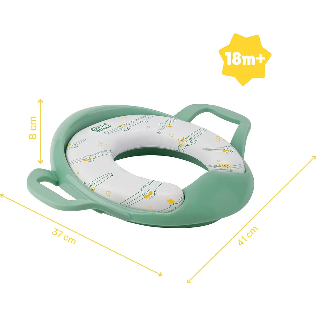 Накладка на унитаз Badabulle с ручками зеленая (B027008) - фото 4