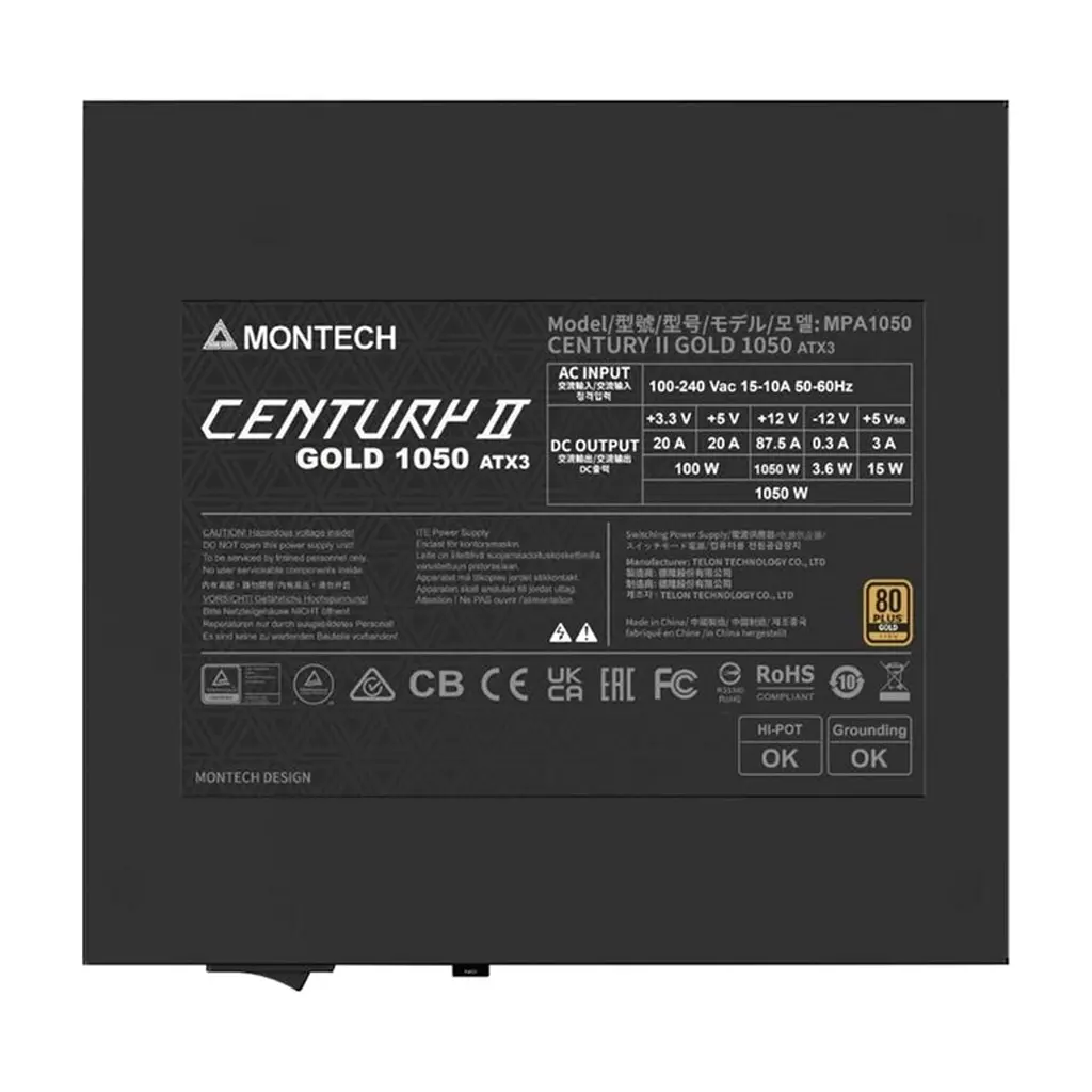 Блок питания MONTECH 1050W (CENTURY II 1050) - фото 5
