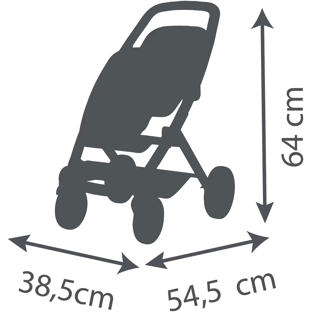 Коляска для ляльок-двійнят Smoby Toys Maxi-Cosi 54х38.5х64 см айворі (7600253222) - фото 2