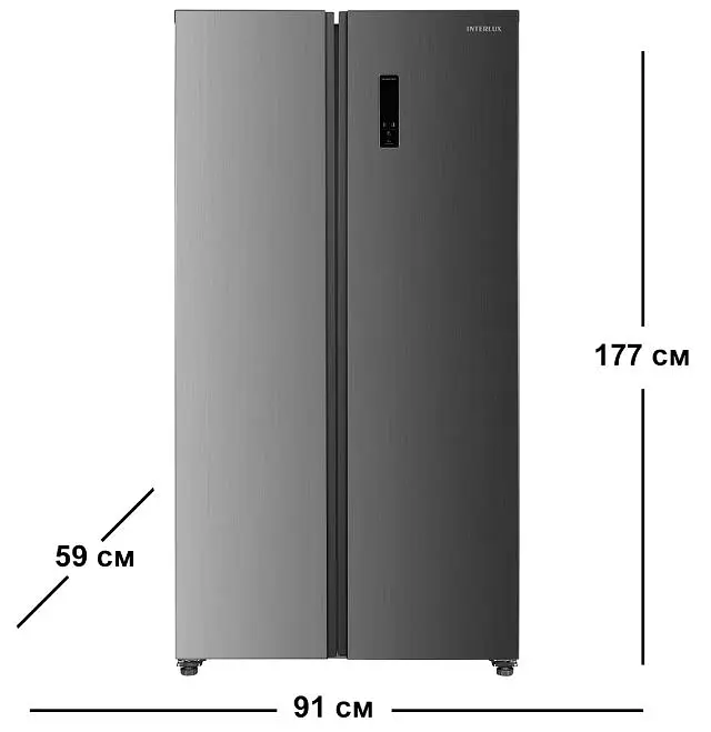 Холодильник Interlux ILRS-100SBS Side-by-side - фото 3