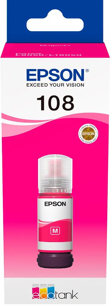 Контейнер с чернилами 108 EcoTank L8050/L18050 magenta Epson teh0014961 - фото 2