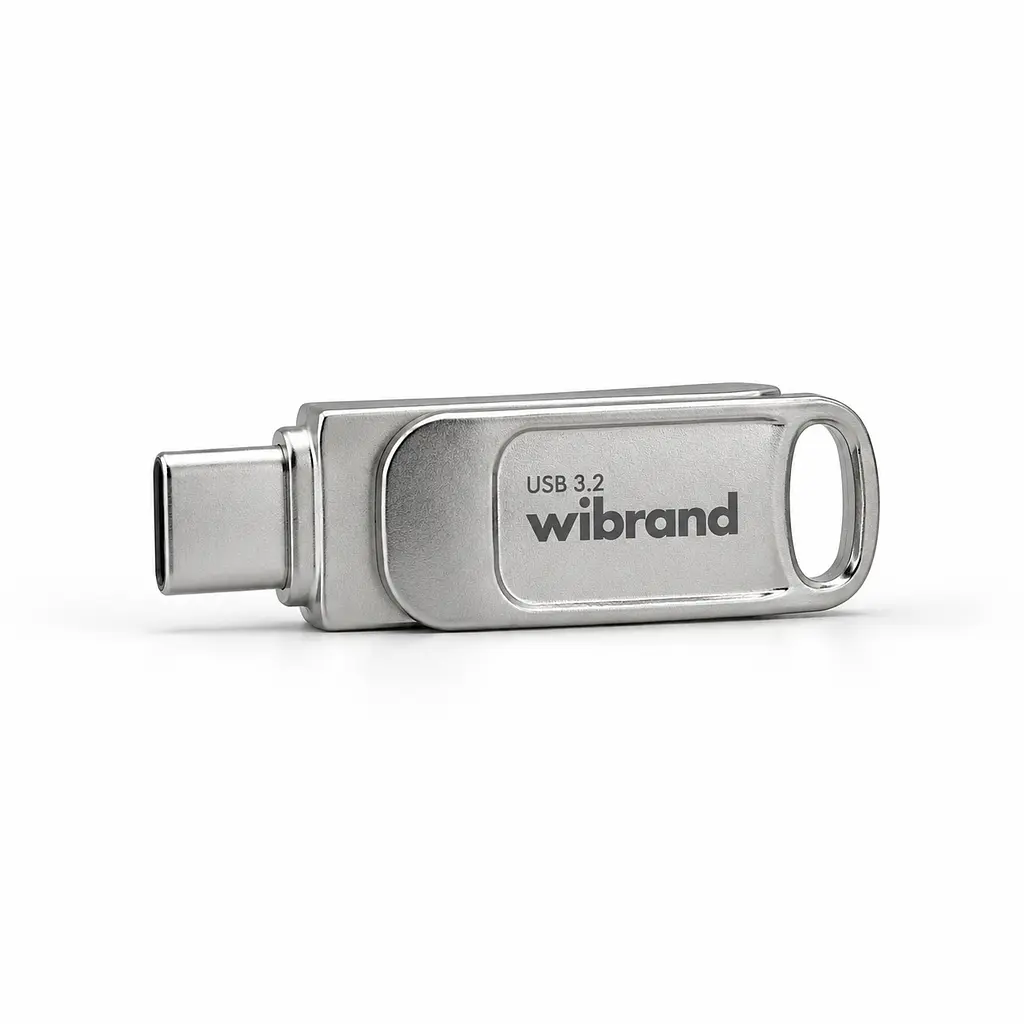 Флеш-накопичувач Wibrand USB 3.2 Gen1 Bee 128GB USB Type-A/USB Type-C Silver (WI3.2TC/BE128TC039S) - фото 3