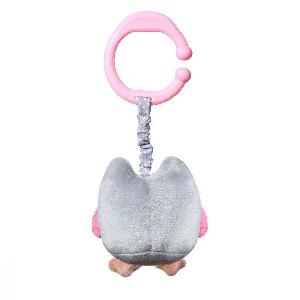 Игрушка-обнимашка BabyOno Сова, с вибрацией, розовый (442) - фото 2