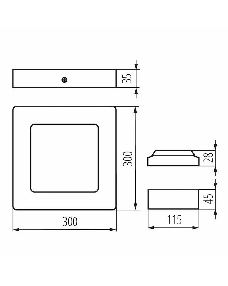 Стельовий світильник Kanlux 33557 Kanti LED 1x24W 4000K 1679Lm IP20 - фото 3