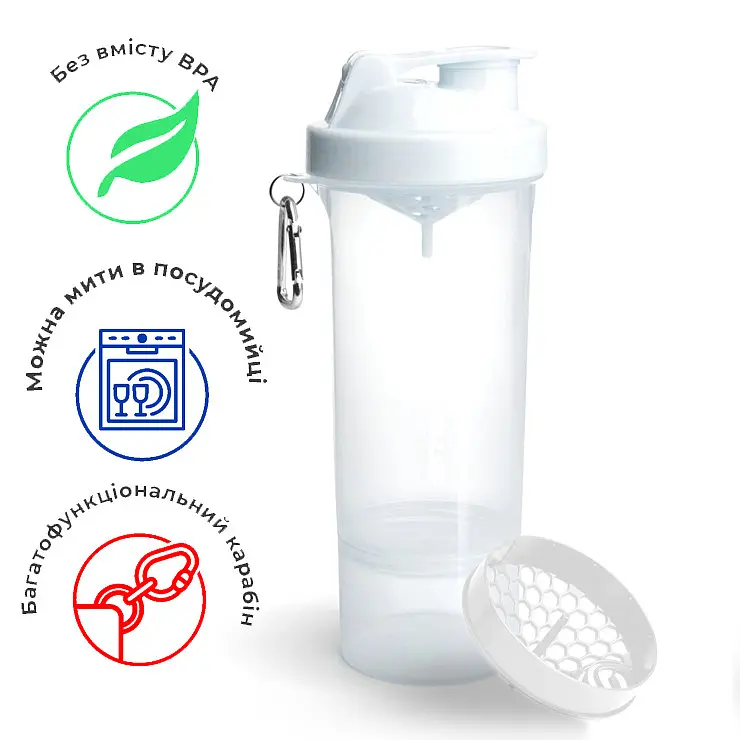 Шейкер спортивный Smart Shake 500 мл fit0011335 - фото 2
