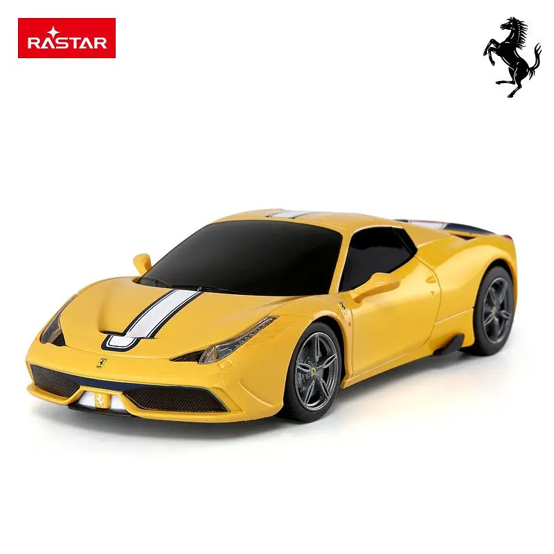 Машинка Rastar Ferrari 458 Speciale A на управлении 1:24 желтая 71900 - фото 2