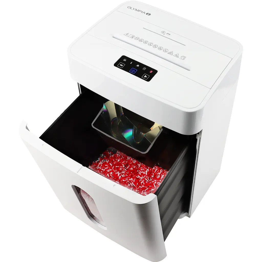 Знищувач документів Olympia MC 2508 S, A4, 80g х 10 л.,4*38, 25л., P-4 - фото 6