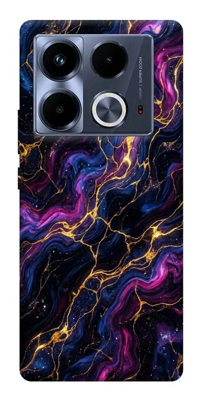 TPU чохол Demsky Purple space marble для Infinix Note 40 4G