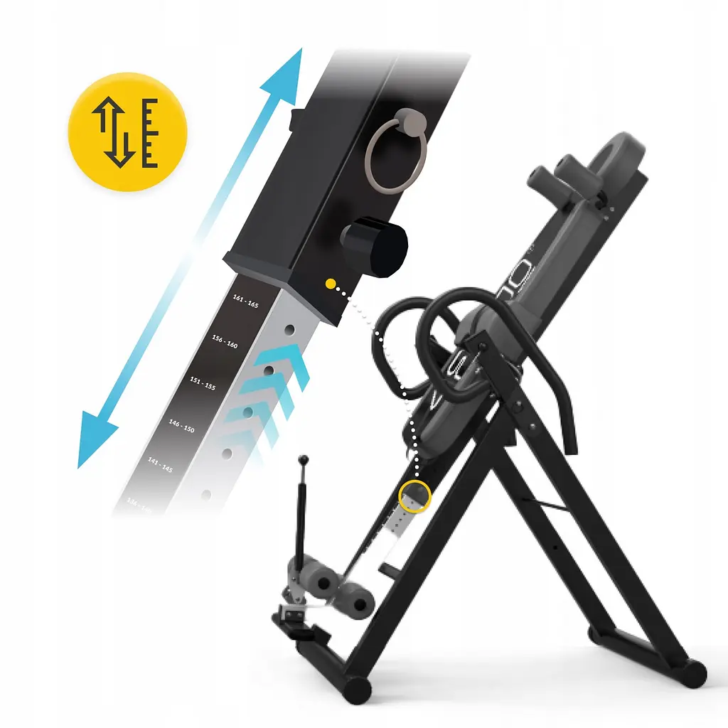 Стіл інверсійний 4FIZJO регульований 4FJ0655 Black/Grey (P-5905973401951) - фото 6