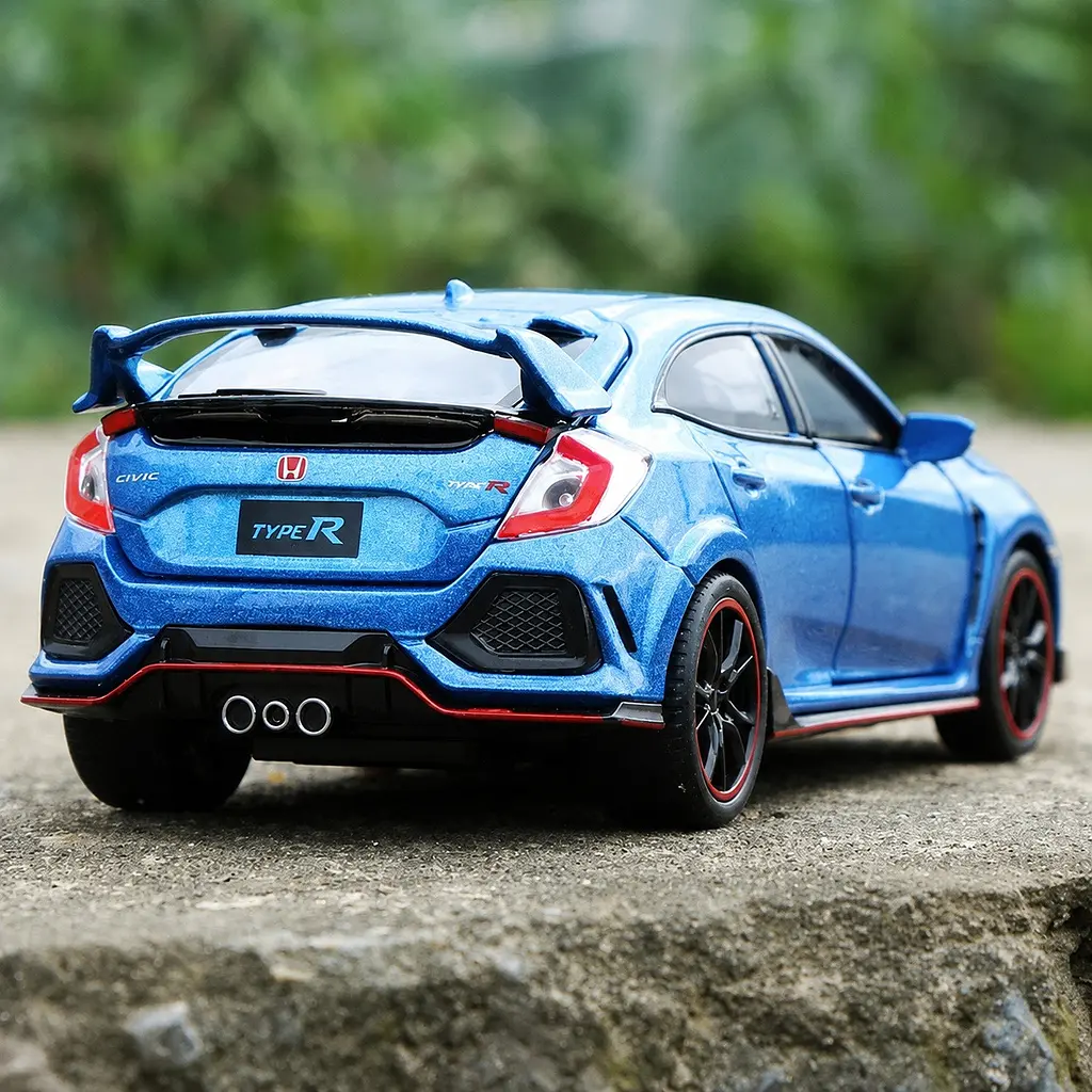 Колекційна металева модель автомобіля АвтоЕксперт Honda Civic Type R з інерцією, світлом та звуком 1:32 - фото 10