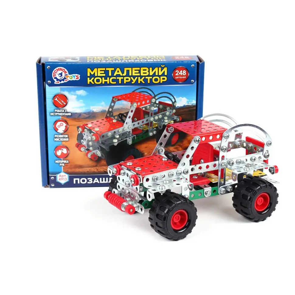 Конструктор металевий Позашляховик ТехноК 4913TXK 248 деталей - фото 3