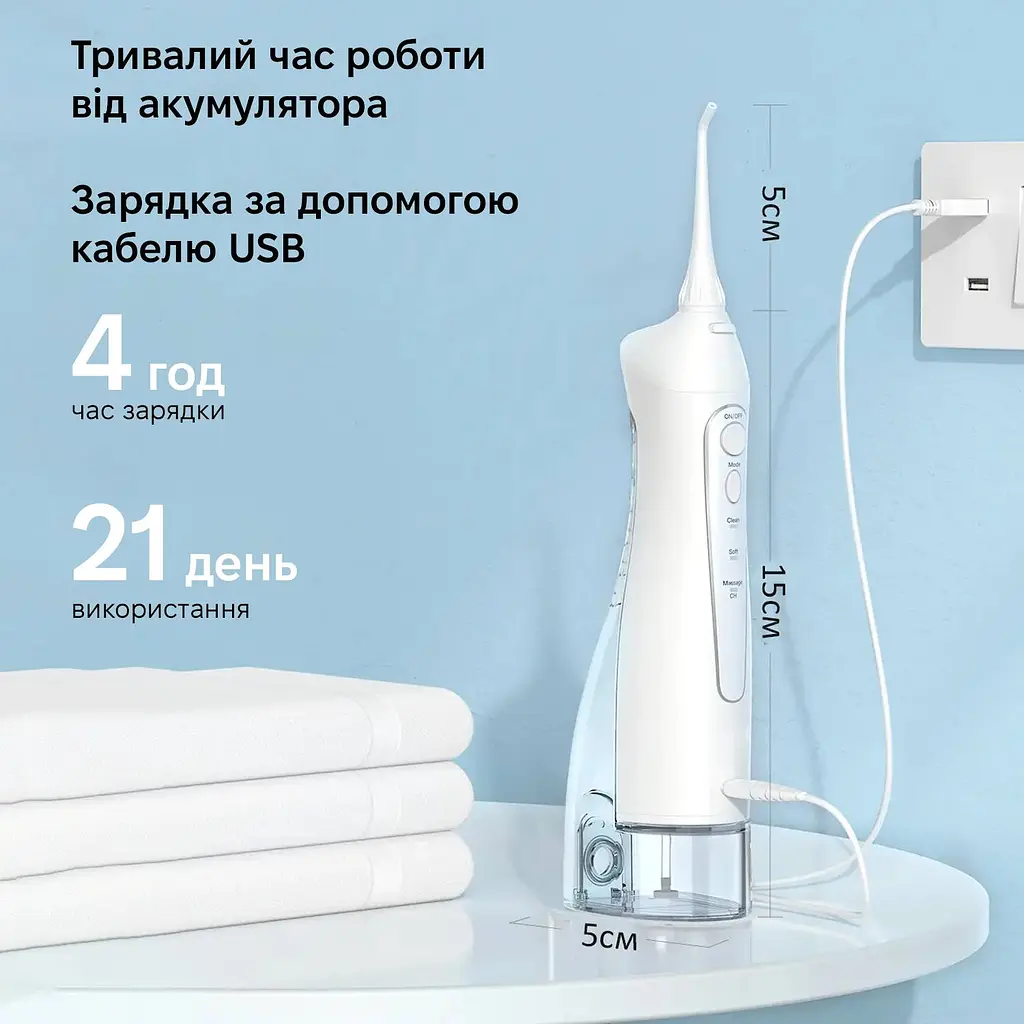 Іригатор Bitvae BV5020E White - фото 7