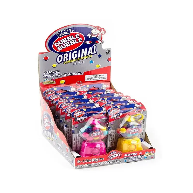 Джекпот із жуйками Dubble Bubble Dispenser Keyring 32g - фото 2