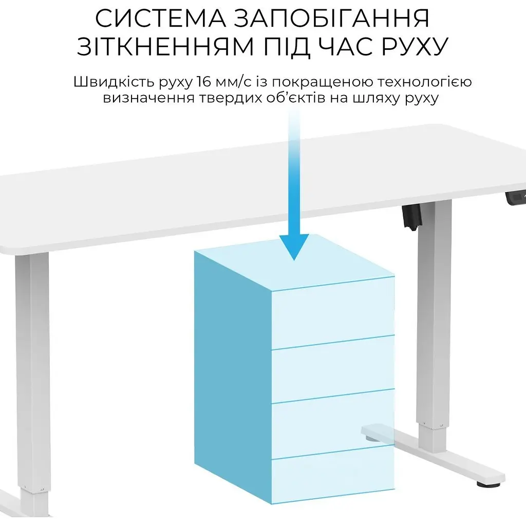 Комп'ютерний ігровий стіл OfficePro ODE1670W White [124853] - фото 5