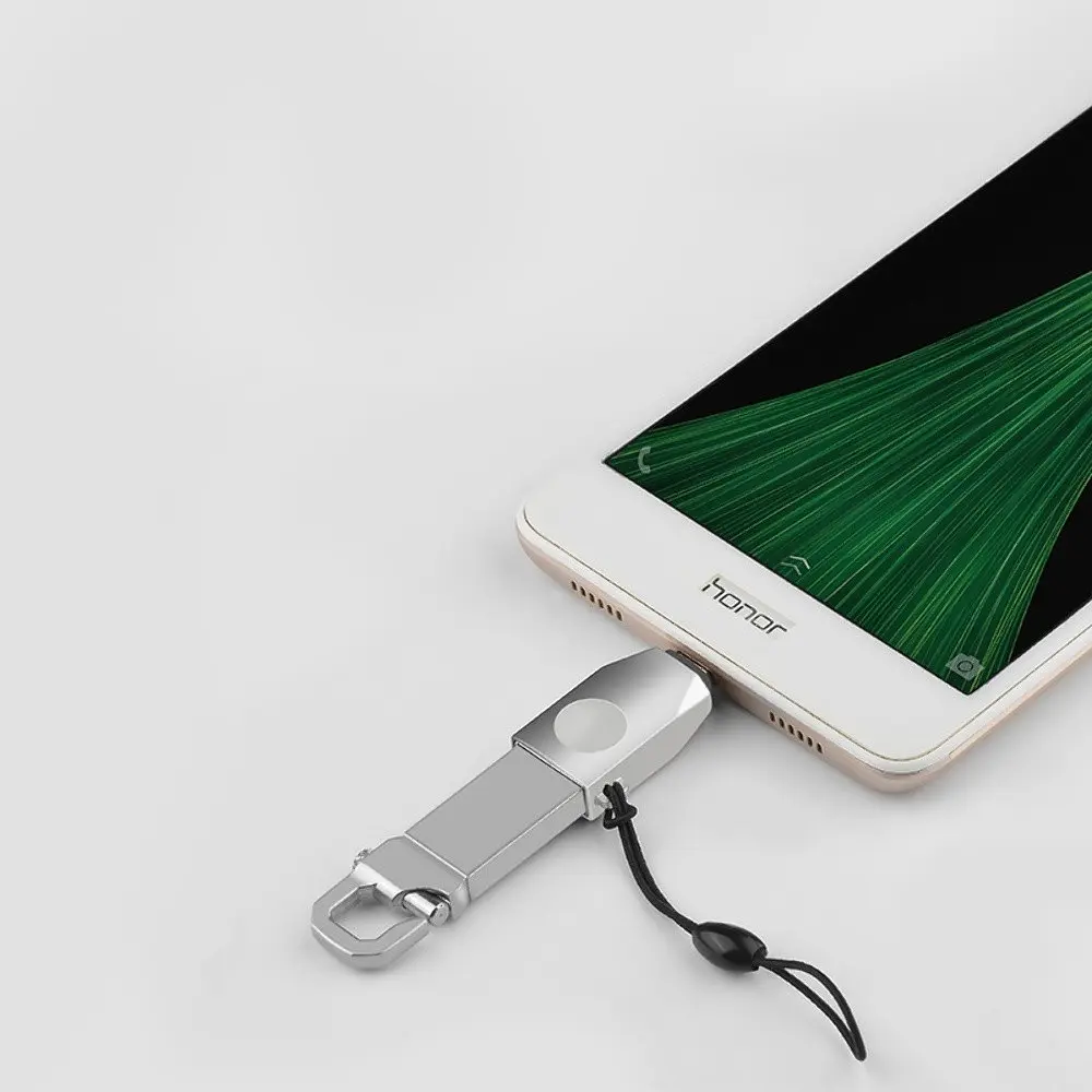 Адаптер переходник Hoco UA10 MicroUSB to USB 3.0 F серебристый - фото 4