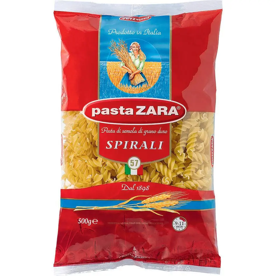 Набір: макаронні вироби Pasta Zara Паста Спіралі 500 г + макаронні вироби Riscossa Фаджіоліні Лісці 500 г - фото 3
