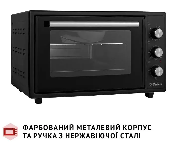 Електрична піч Perfelli Classic 37 Black - фото 8