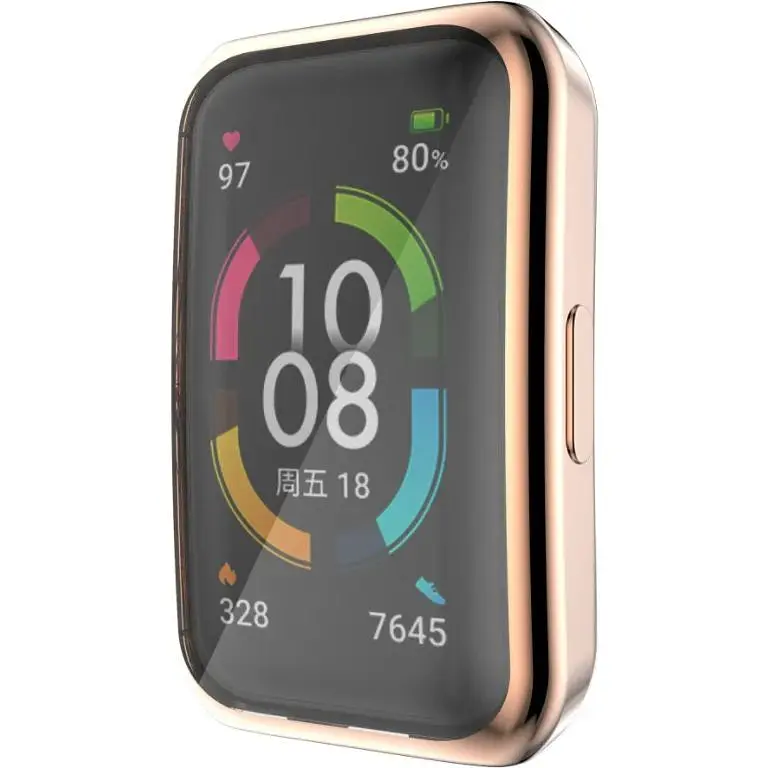 Чохол-накладка DK CDK Silicone Face Case для Huawei Band 7 (012534) (rose gold) - фото 4