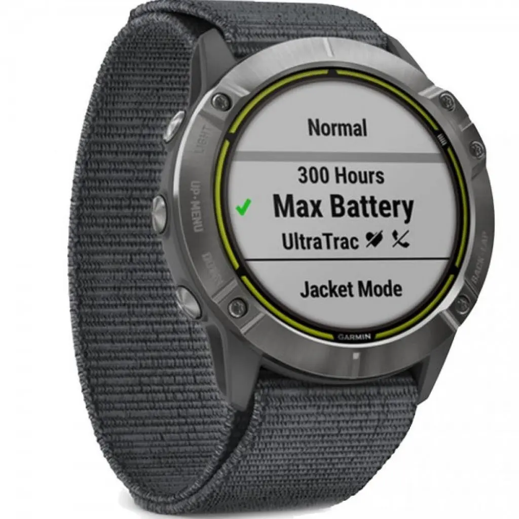 Смарт-часы Garmin Enduro Steel with Gray UltraFit Nylon Strap (010-02408-00/10) - фото 3