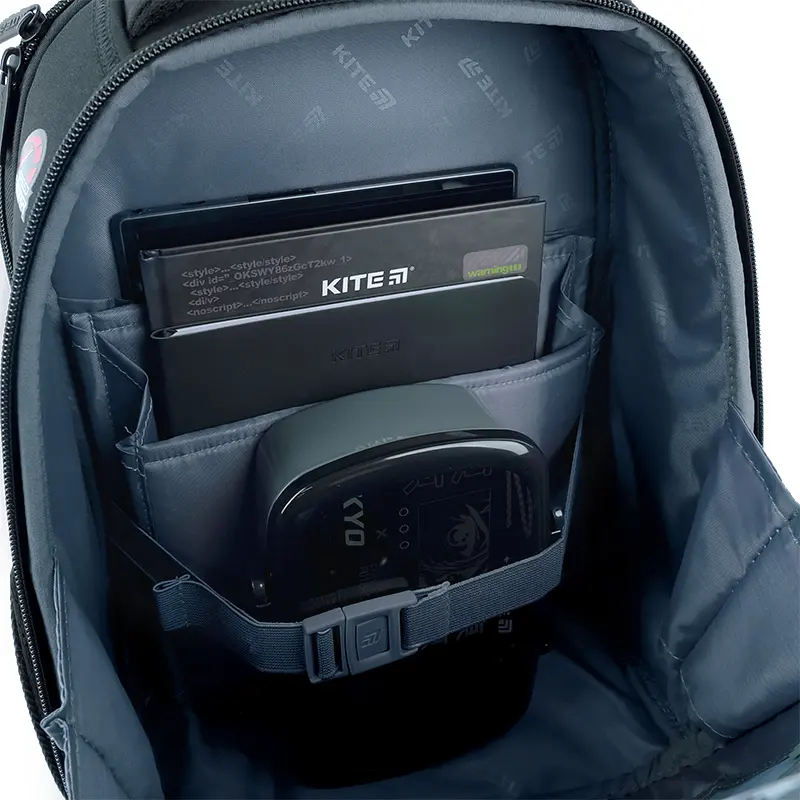 Рюкзак Kite Education каркасный 555 Race&Win Черный (K26-555S-8) - фото 12