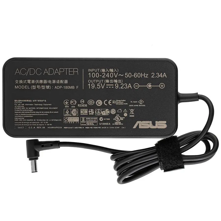 Блок живлення для ноутбука Asus 19.5V 9.23A 180W 6.0*3.7мм-PIN чорний OVALE - фото 3