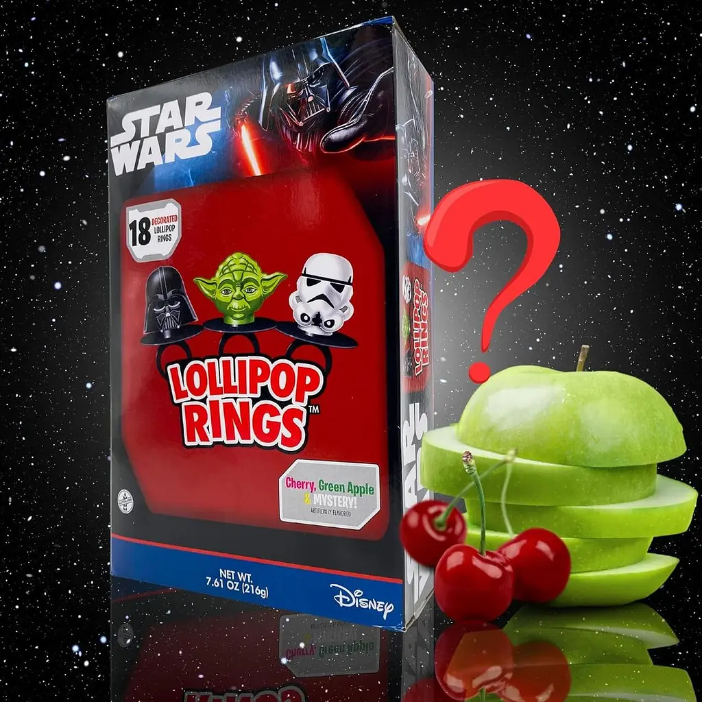 Кільця-льодяники Star Wars Candy Lollipop Rings 18шт, 216г - фото 2