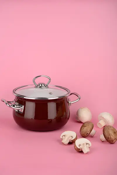 Кастрюля эмалированная Infinity Brown, со стеклянной крышкой, 16 см, 2,1 л, коричневый (6667325) - фото 2